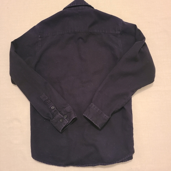 Milwaukee Leather MNG11655 Men's Solid Black Long Sleeve Cotton Flannel Shirt - Picture 4 of 6